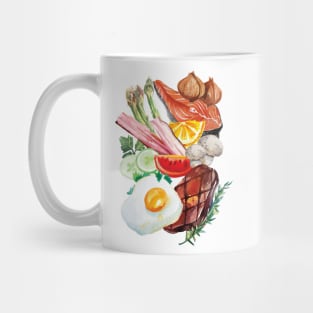 Painted Food Mug